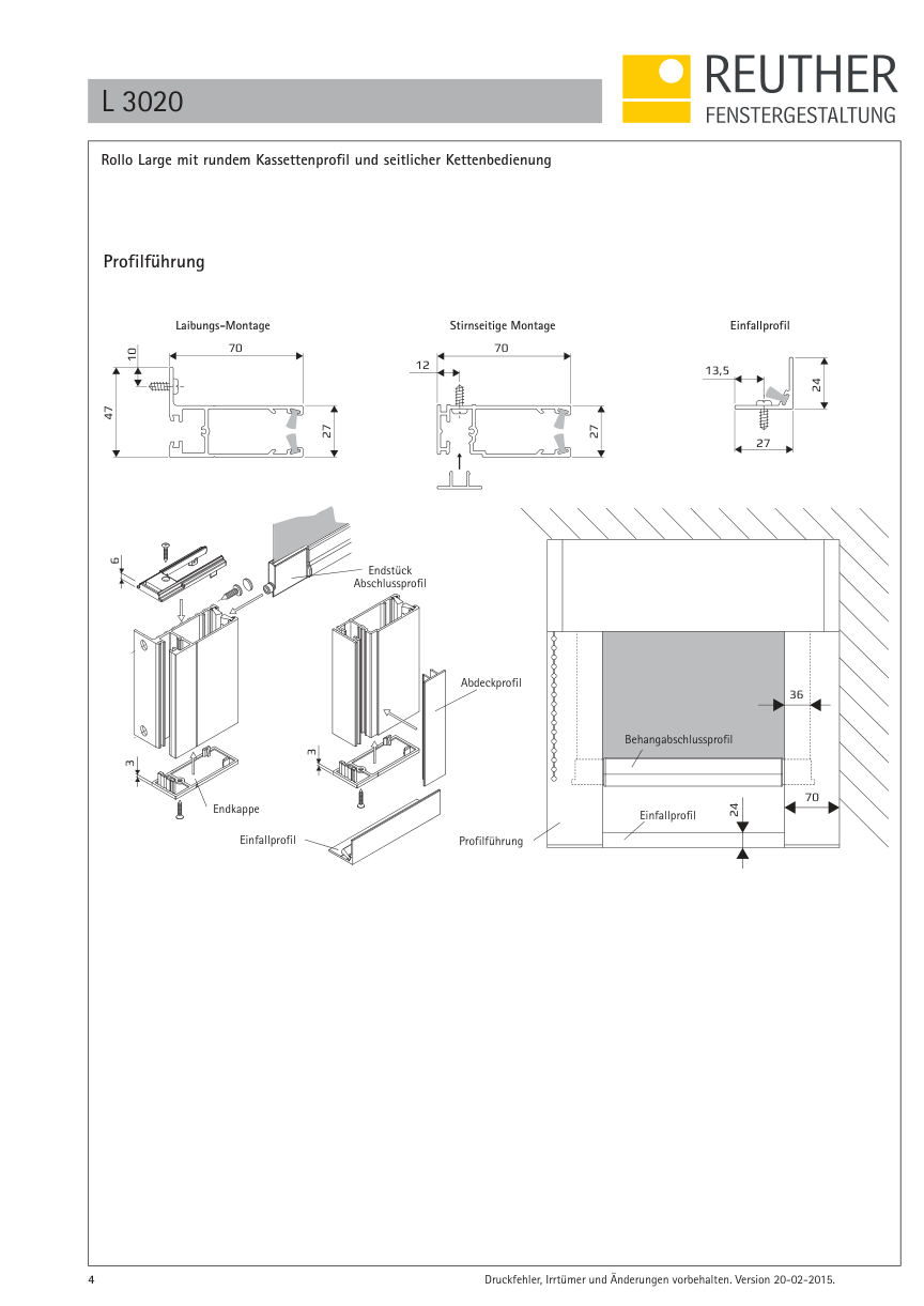 L 3000 / L 3010 / L 3020 – Datenblatt Seite 4