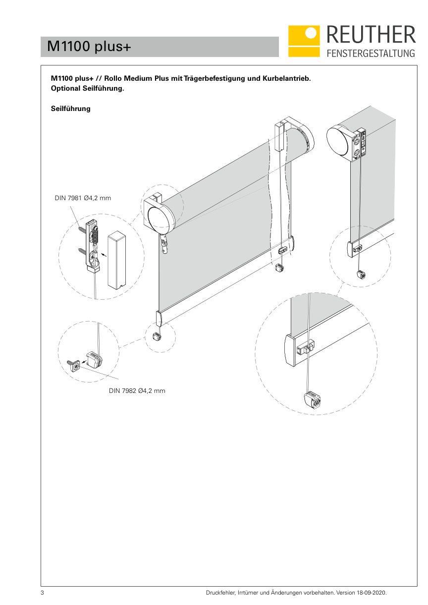 M1100 plus+ – Datenblatt Seite 3