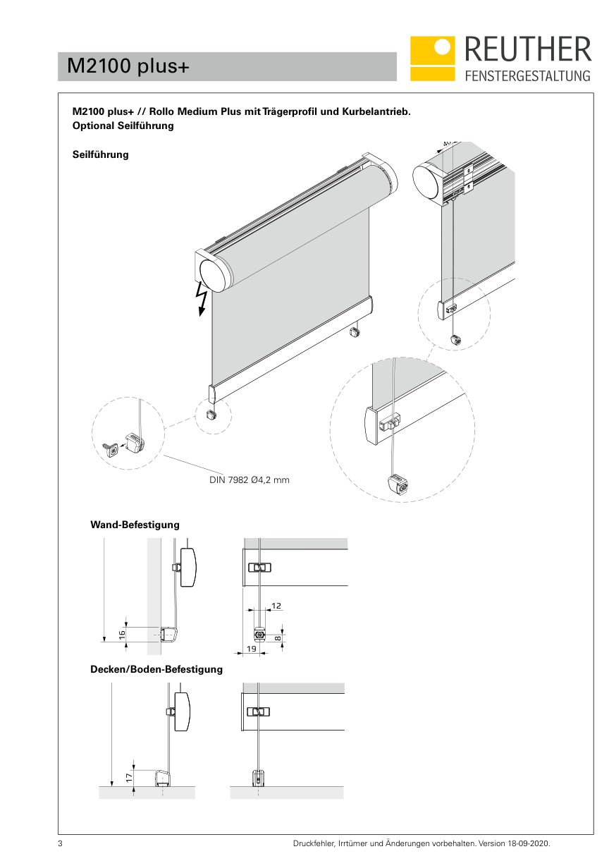 M2100 plus+ – Datenblatt Seite 3