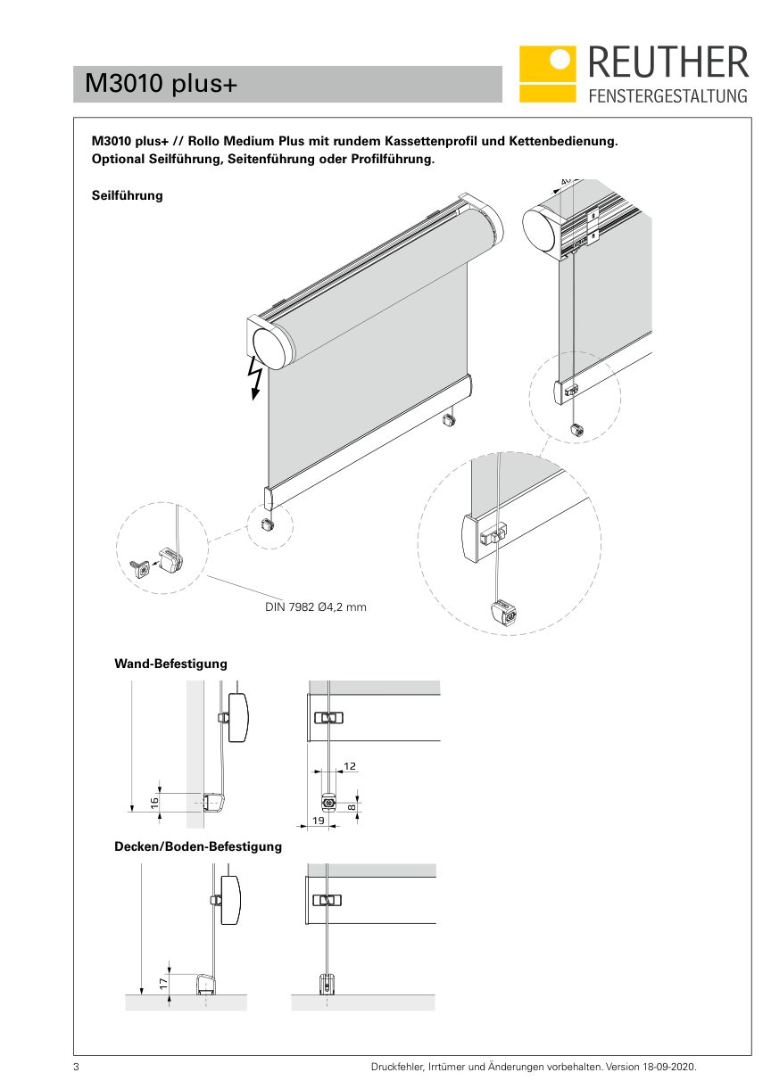 M3000 plus+ – Datenblatt Seite 3