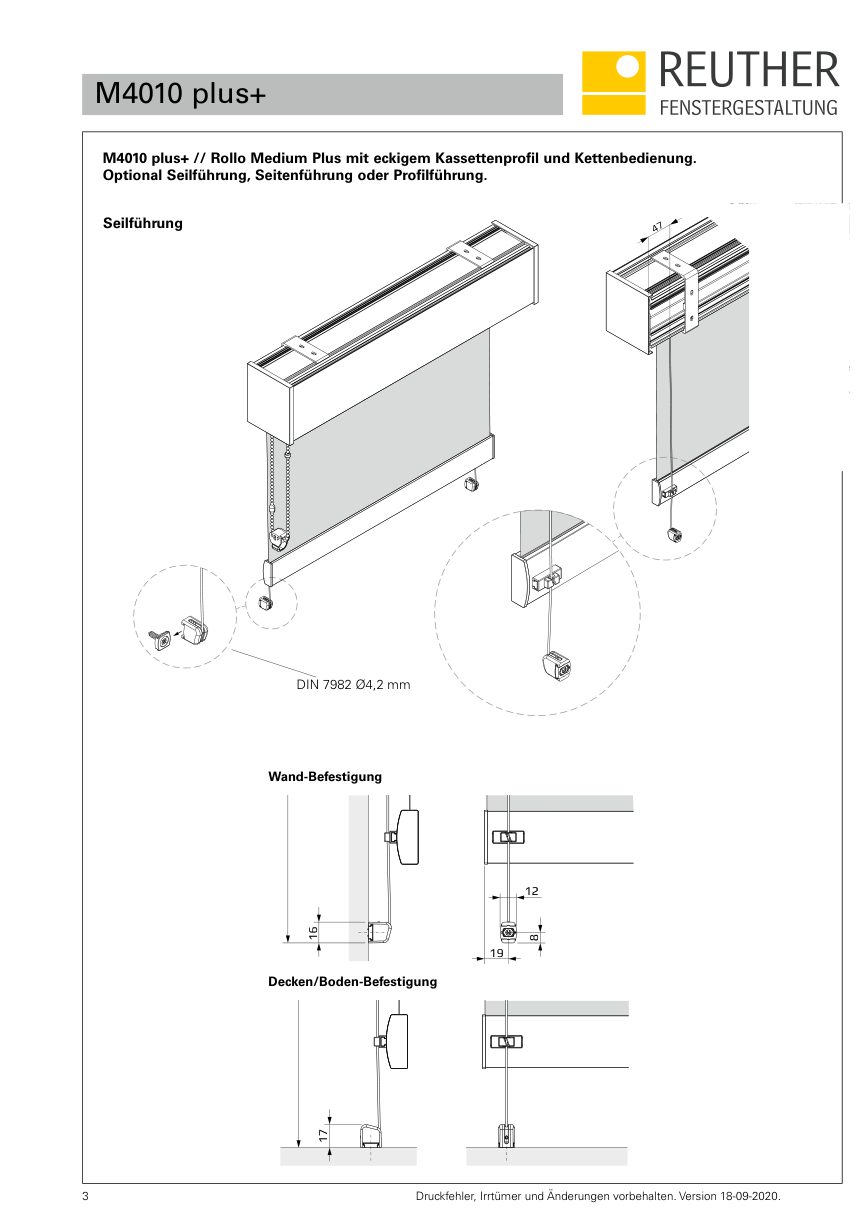 M4000 plus+ – Datenblatt Seite 3