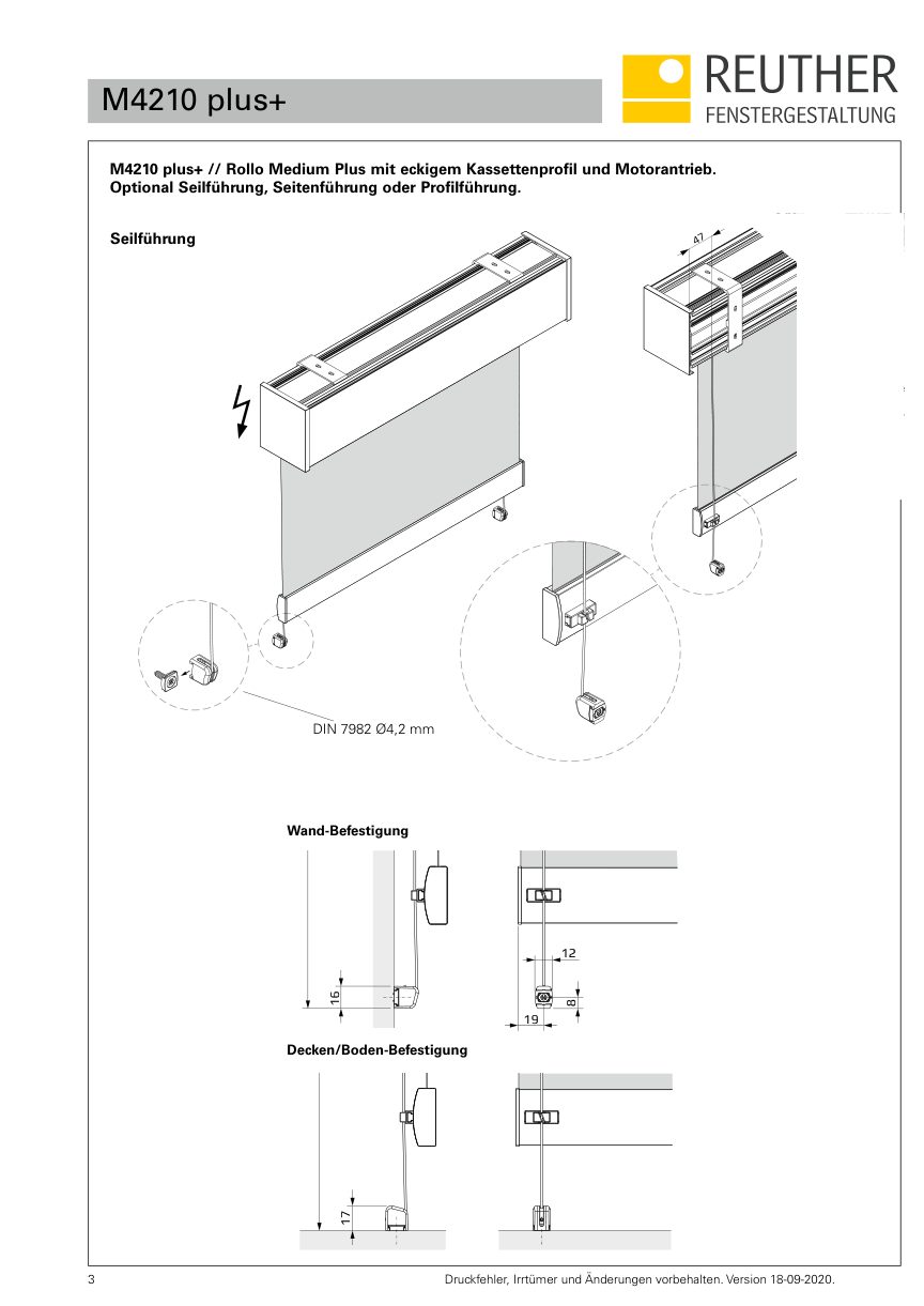 M4200 plus+ – Datenblatt Seite 3